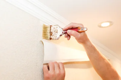 Pose de papier peint à Séglien — revêtements muraux et toiles de verre